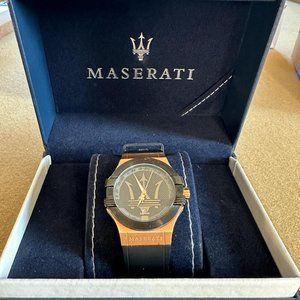 Maserati Potenza Rose Gold Black Watch